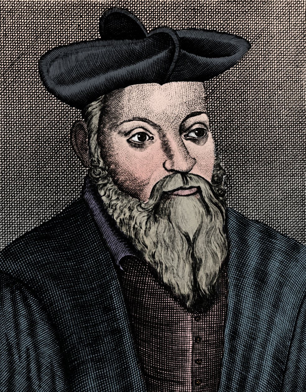 Michel Nostradamus 1503-1556, francuski lekarz i astrolog, XVII wiek autorstwa Unbekannt