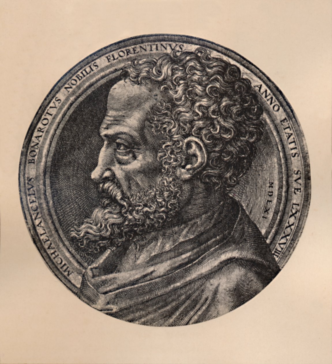 Michelangelo Buonarroti, włoski artysta i architekt, ok. XVI w. 1894 autorstwa Unbekannt