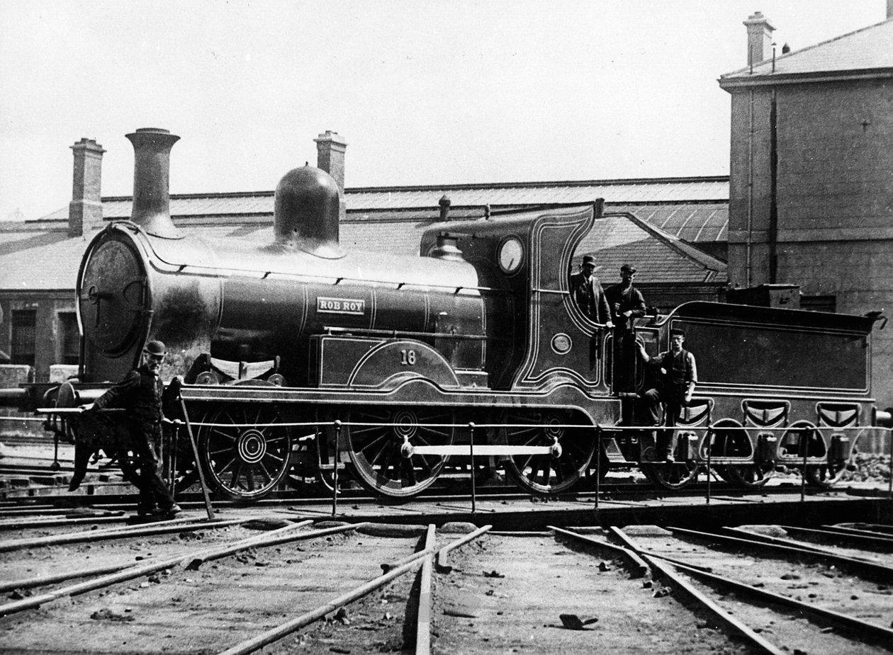 Lokomotywa Midlands i Great Western Railway Ireland 2-4-0 Rob Roy, 1873 autorstwa Unbekannt