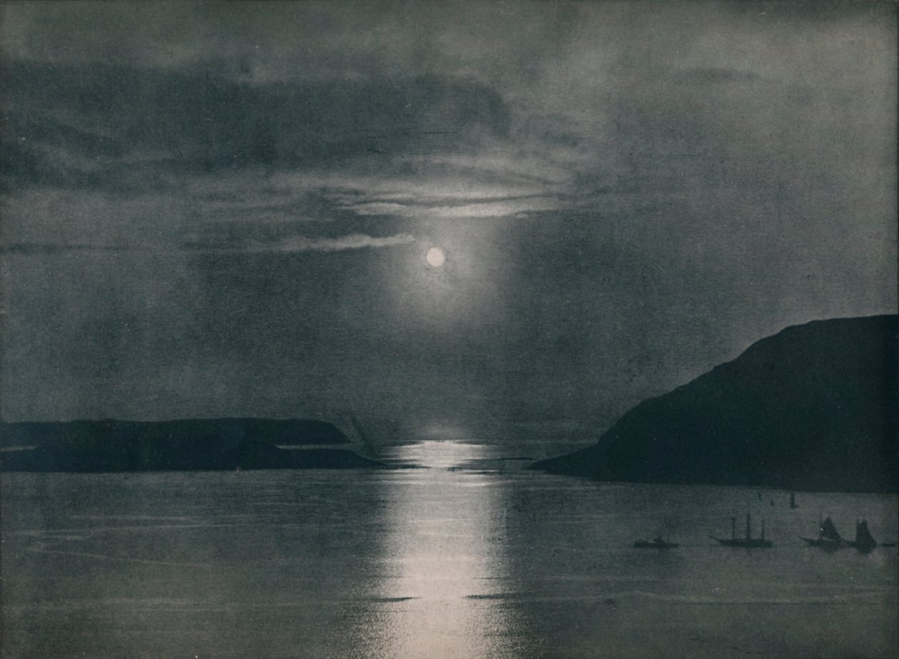Północne słońce na Hammerfest, 1914. autorstwa Unbekannt