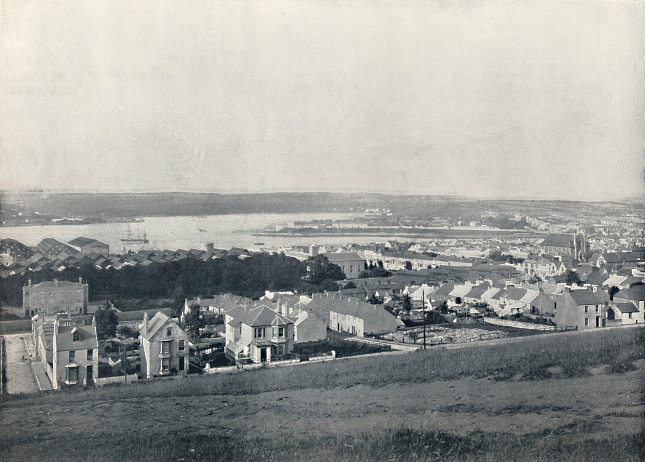 Milford Haven – Widok ogólny miasta i przystani, 1895 autorstwa Unbekannt