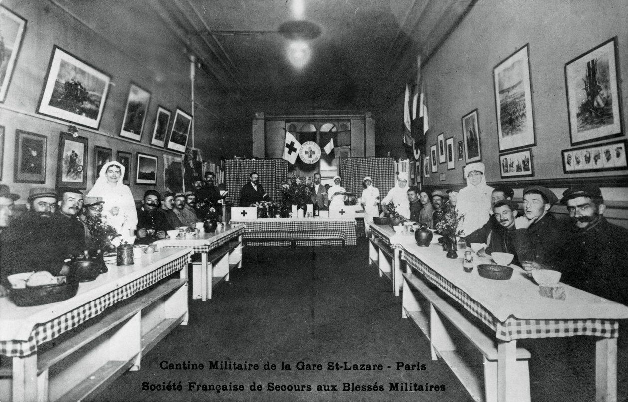 Kantyna wojskowa, Gare St Lazare, Paryż, I wojna światowa, 1914-1918 autorstwa Unbekannt