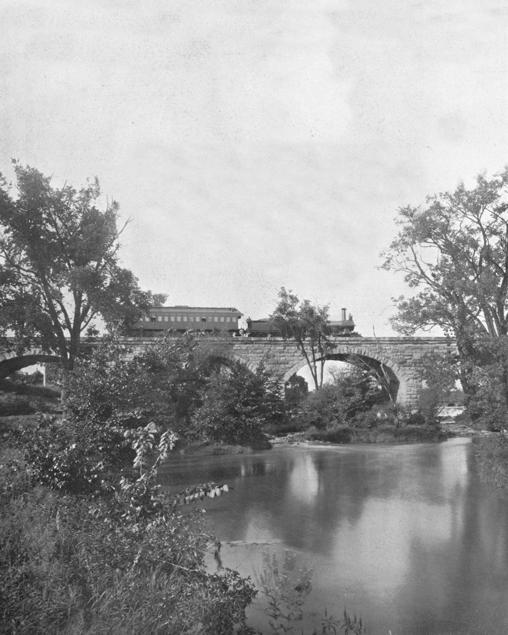 Mill Creek Bridge, Pennsylvania Railroad, USA, ok. 1900. autorstwa Unbekannt