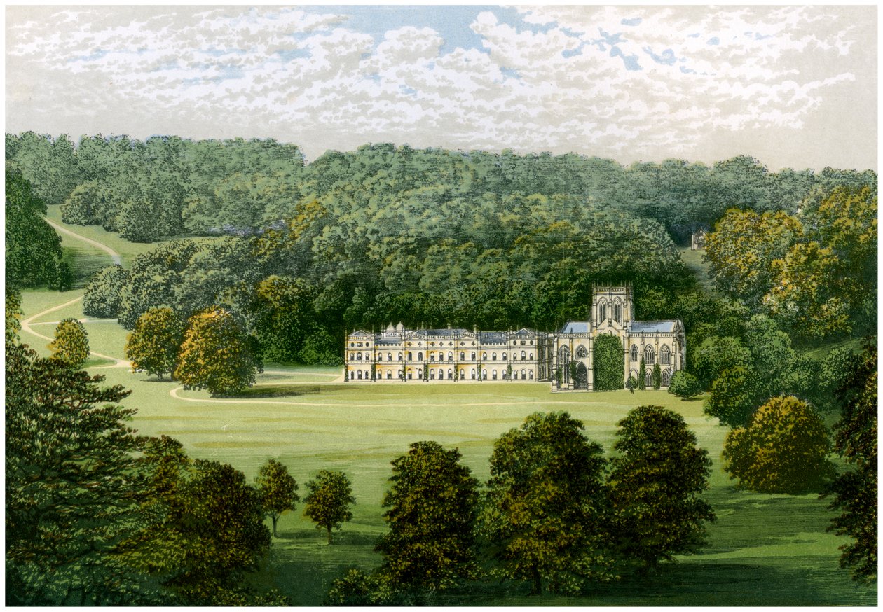 Opactwo Milton, Dorset, dom barona Hambro, ok. 1880 r. autorstwa Unbekannt