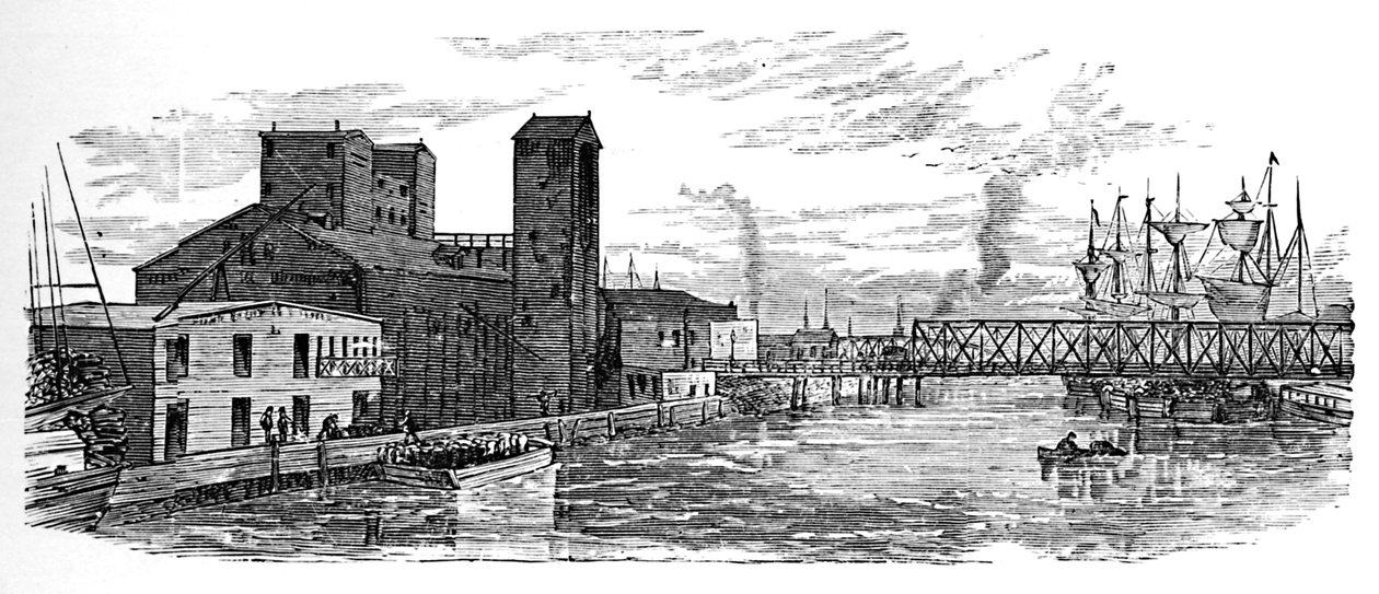Rzeka Milwaukee, 1883 autorstwa Unbekannt