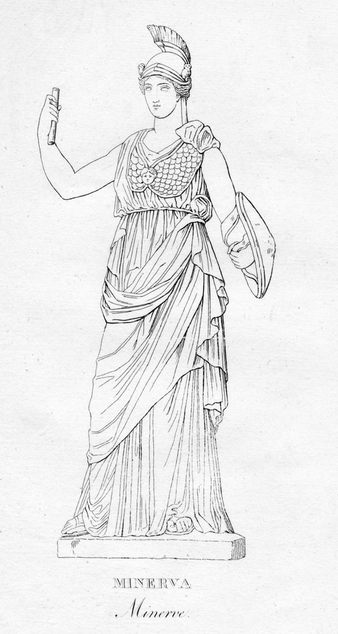 Minerwa Minerwa, ok. 1850 autorstwa Unbekannt
