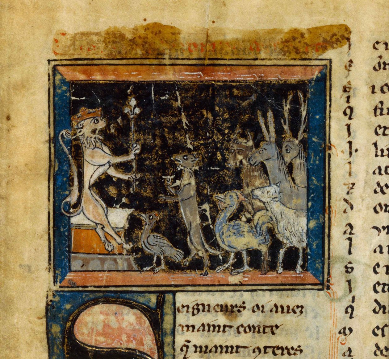 Miniatura z Le Roman de Renart, XIII wiek. autorstwa Unbekannt