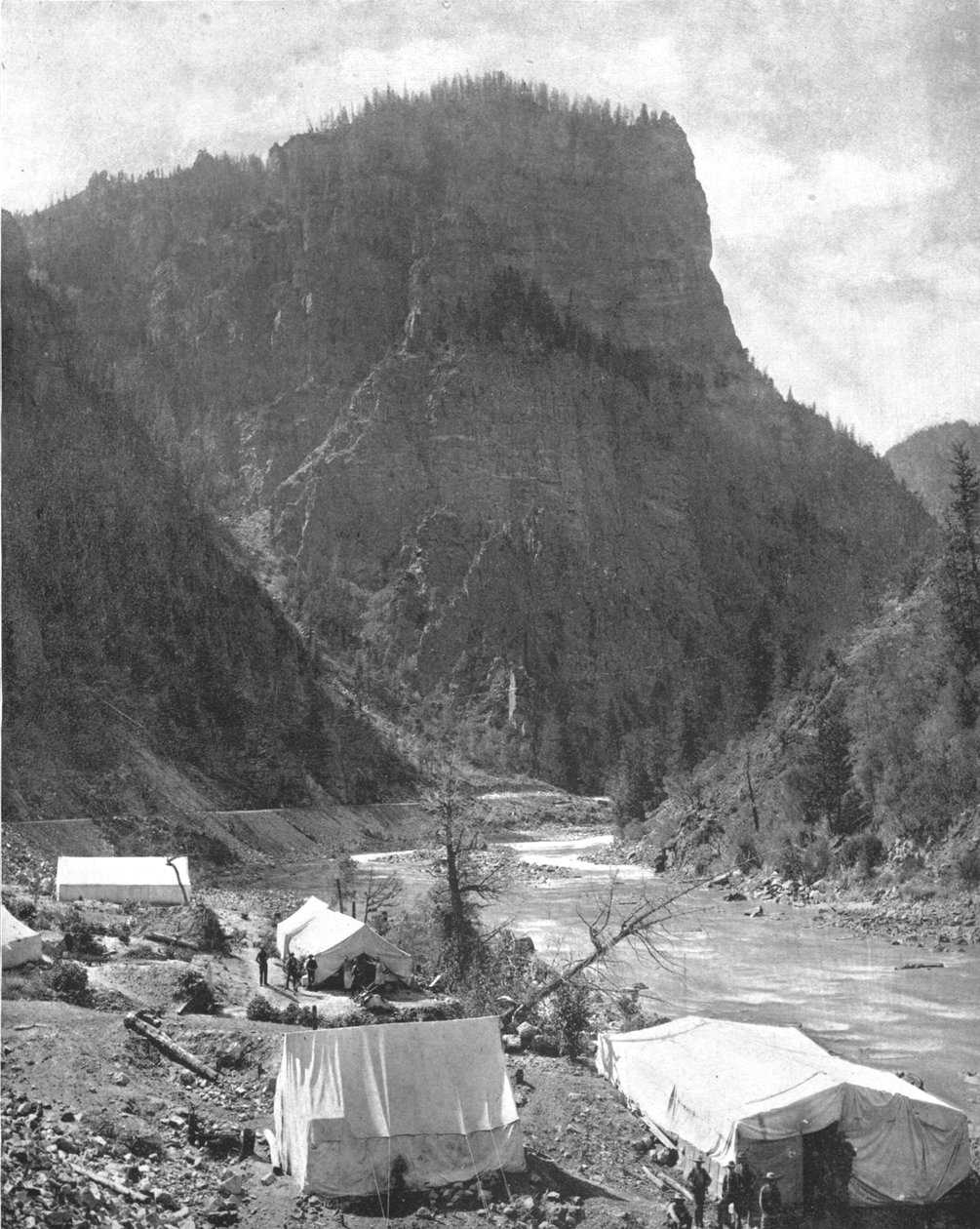Obóz górniczy, Nevada, USA, ok. 1900. autorstwa Unbekannt