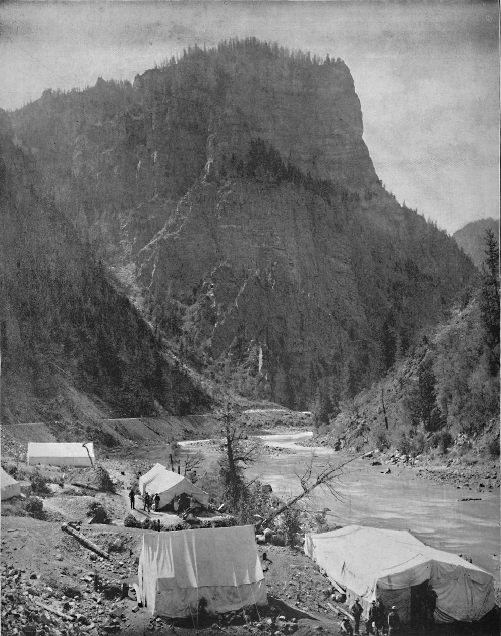 Obóz górniczy, Nevada, ok. 1897 r. autorstwa Unbekannt