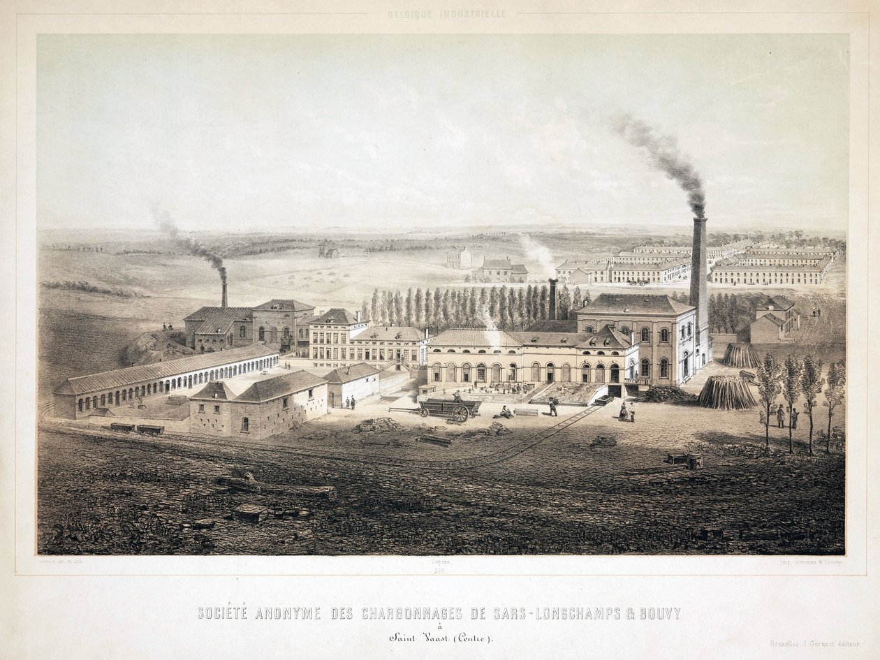 Mining, Coal Sars Longchamps & Bouvy Coalmining Co Ltd, Belgia autorstwa Unbekannt