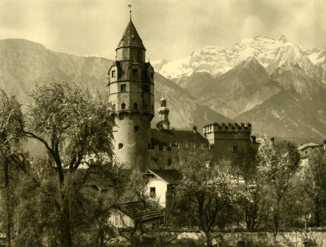 Wieża Mennicowa, Hall, Austria, c1935. autorstwa Unbekannt