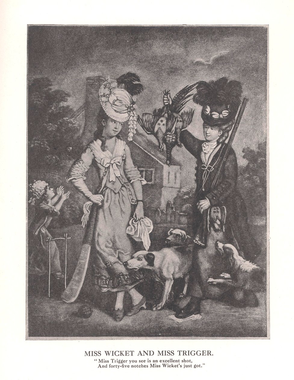 Panna Wicket i MissTrigger, c1778 1912 autorstwa Unbekannt