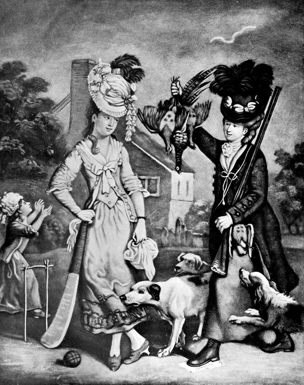 Panna Wicket i panna Trigger, 1770 autorstwa Unbekannt