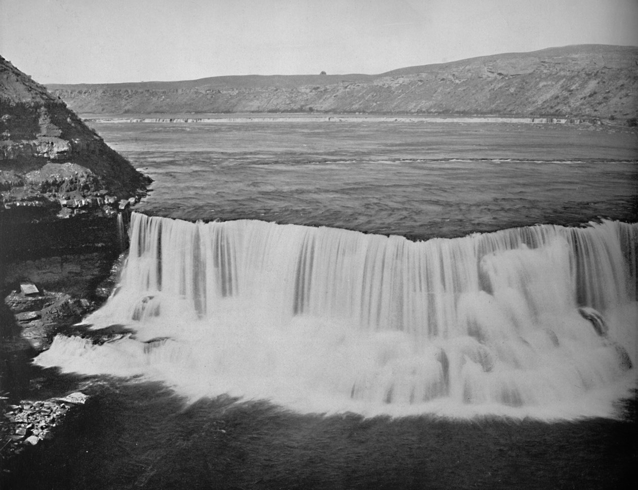 Rzeka Missouri, poniżej Great Falls, Montana, ok. 1897. autorstwa Unbekannt