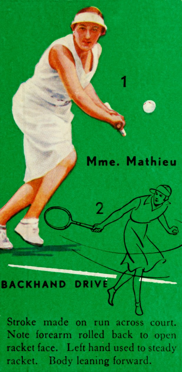 Pani Mathieu - bekhendowy pęd, c1935. autorstwa Unbekannt