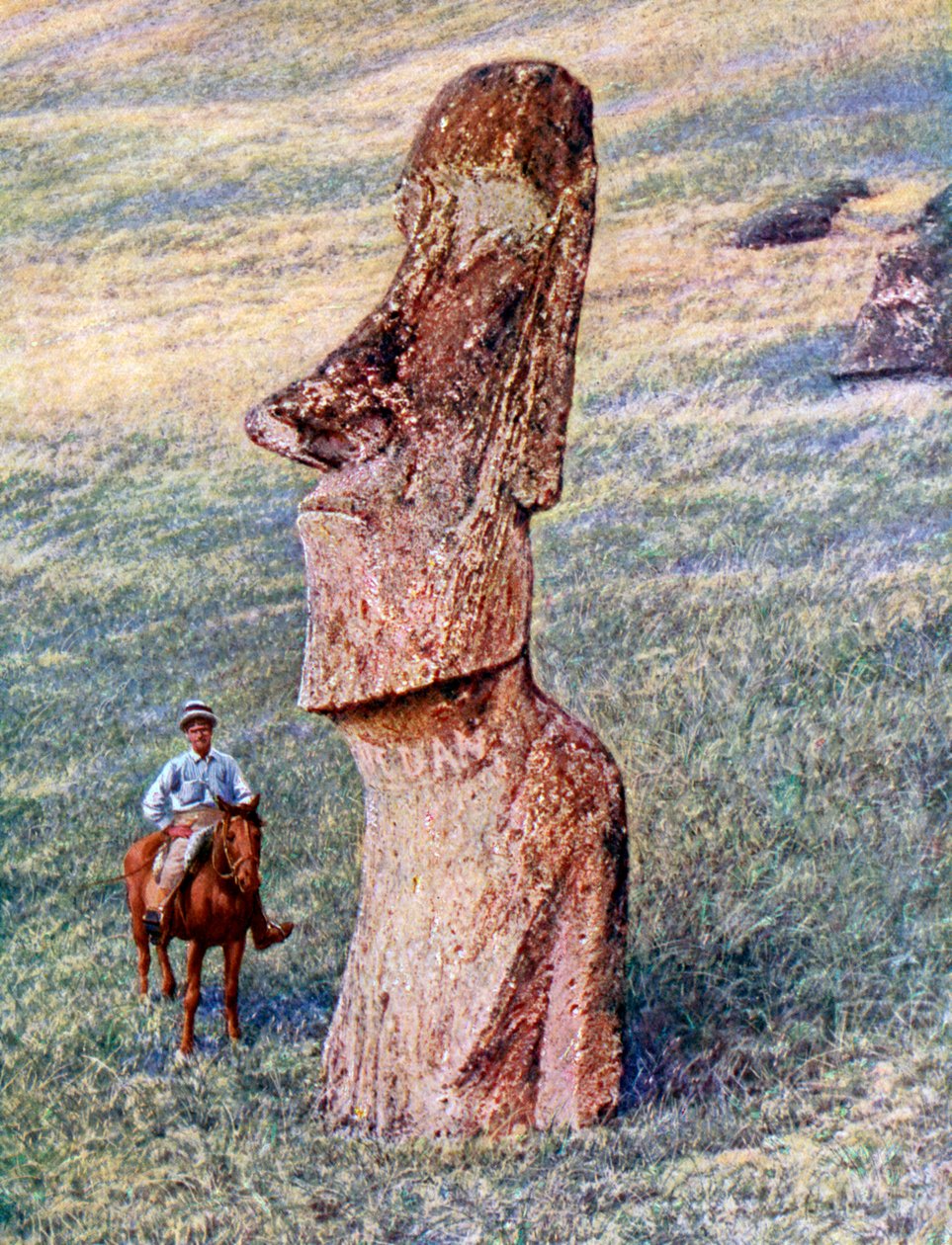 Posągi Moai, Wyspa Wielkanocna, Chile, 1933-1934 autorstwa Unbekannt