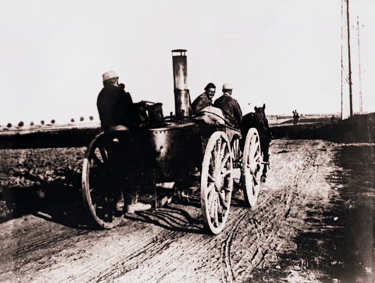 Mobilna kuchnia w górę linii, c1914-c1918 autorstwa Unbekannt