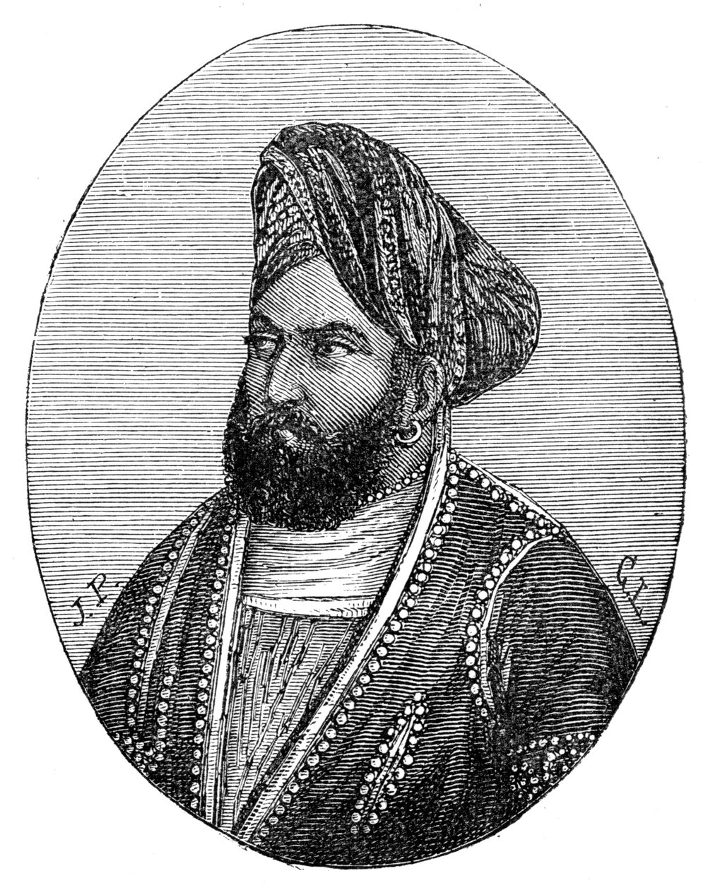 Muhammad Akbar Khan, XIX w. autorstwa Unbekannt