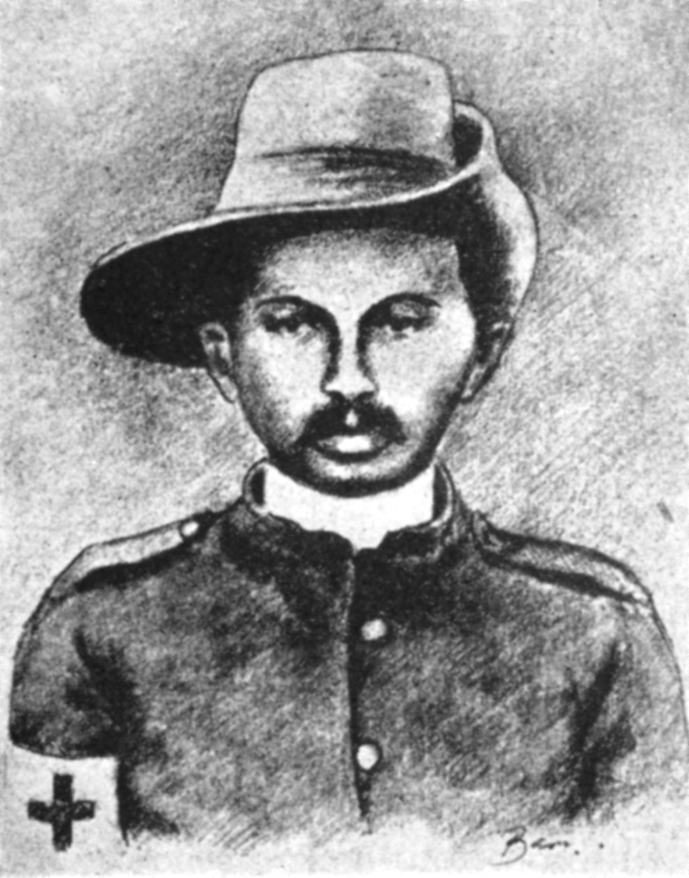 Mohandas Gandhi, indyjski przywódca nacjonalistyczny, 1906 autorstwa Unbekannt
