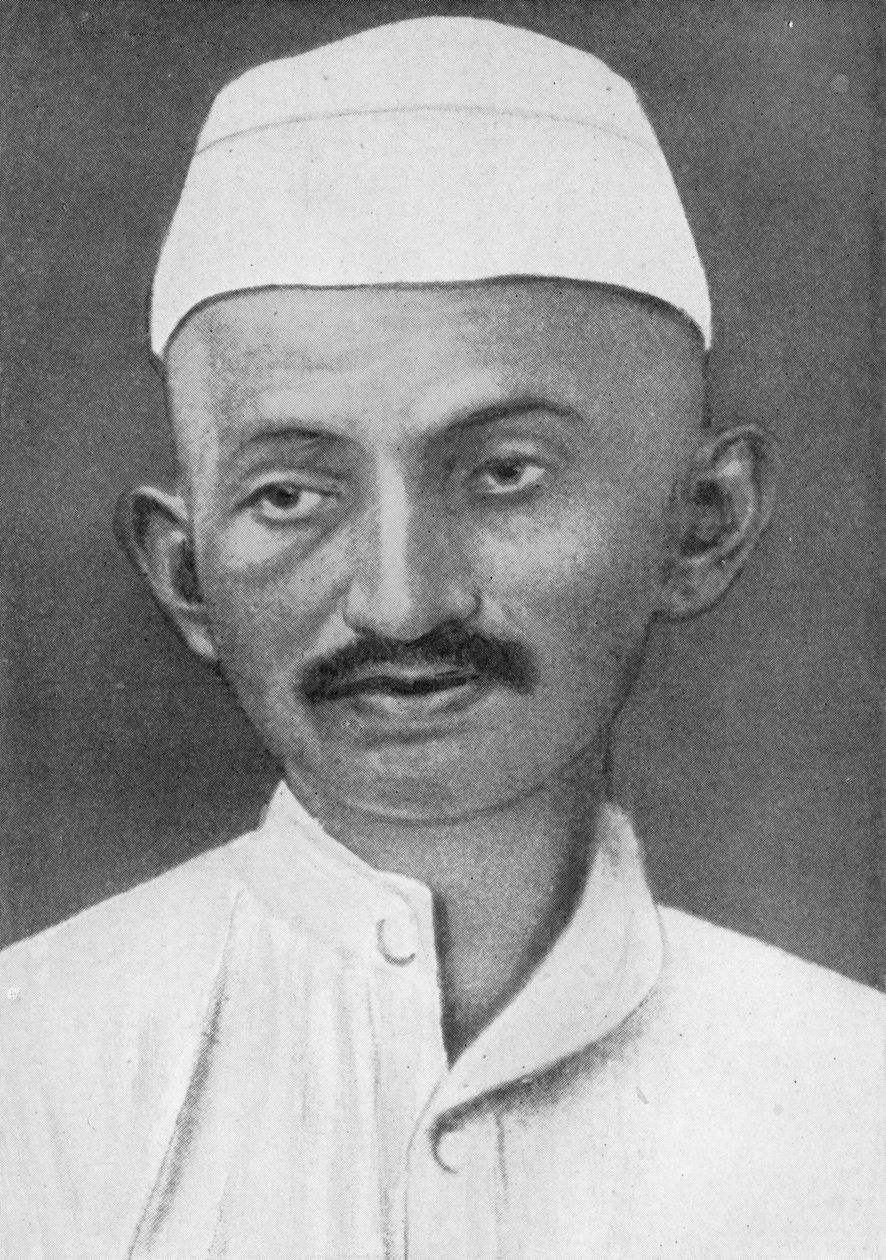 Mohandas Karamchand Gandhi 1869-1948, indyjski przywódca nacjonalistyczny, 1926 autorstwa Unbekannt