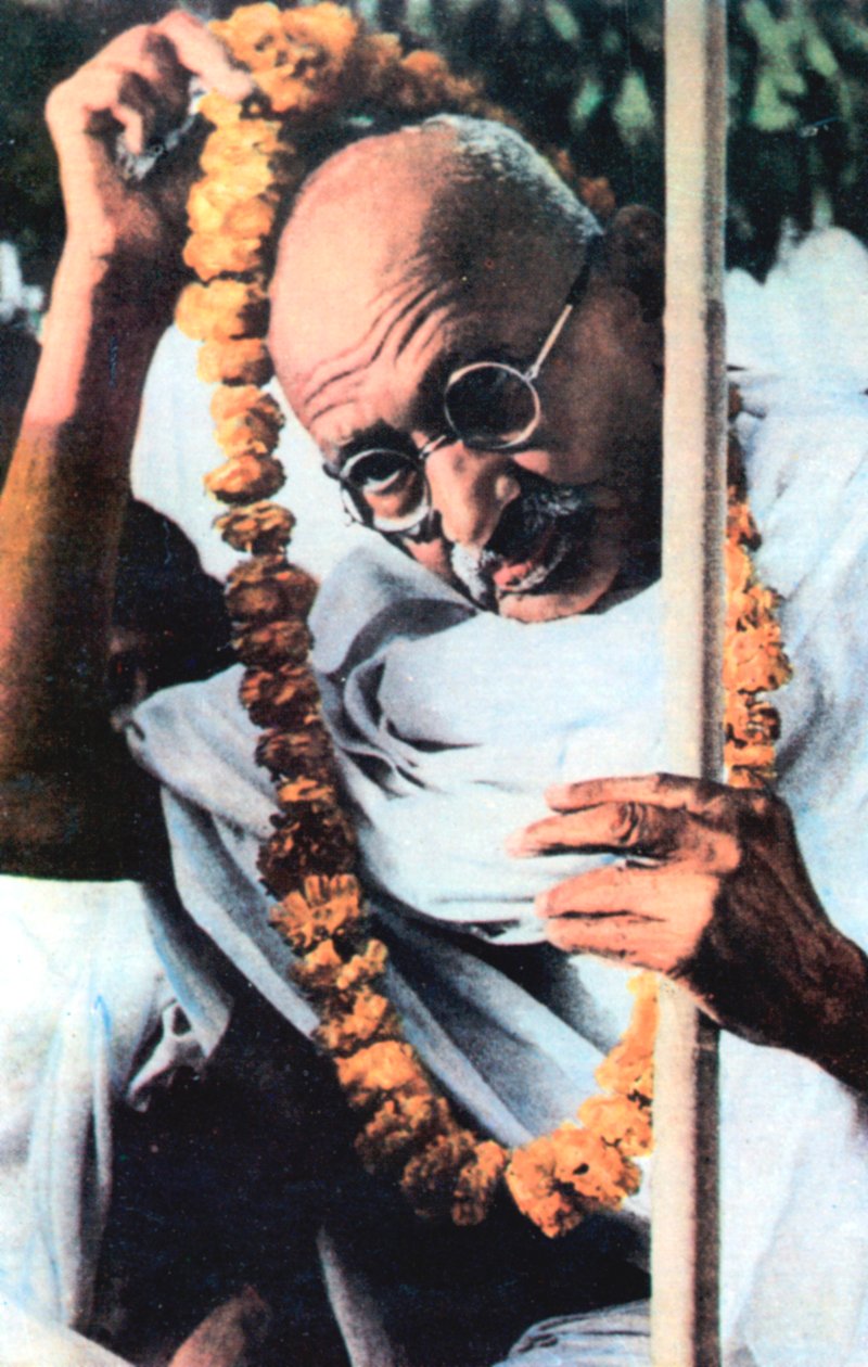 Mohandas Karamchand Gandhi 1869-1948, indyjski przywódca nacjonalistyczny autorstwa Unbekannt