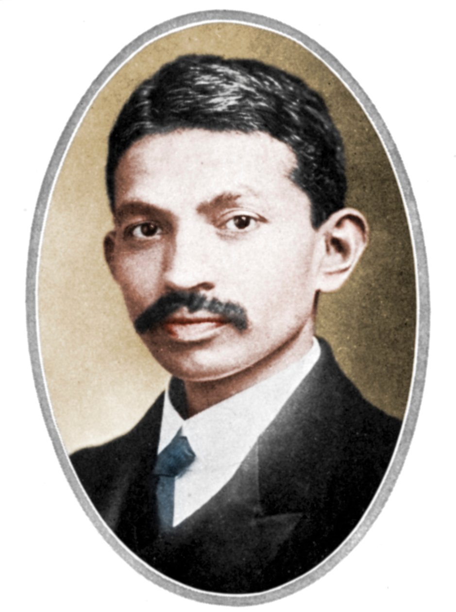 Mohandas Karamchand Gandhi 1869-1948, jako młody mężczyzna autorstwa Unbekannt
