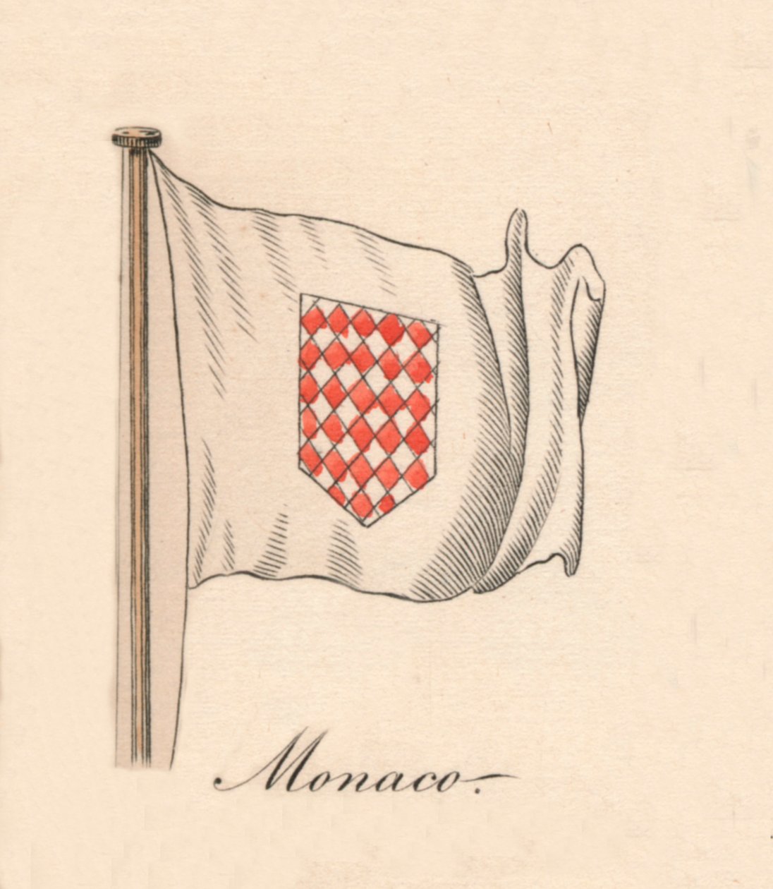 Monako, 1838 r. autorstwa Unbekannt