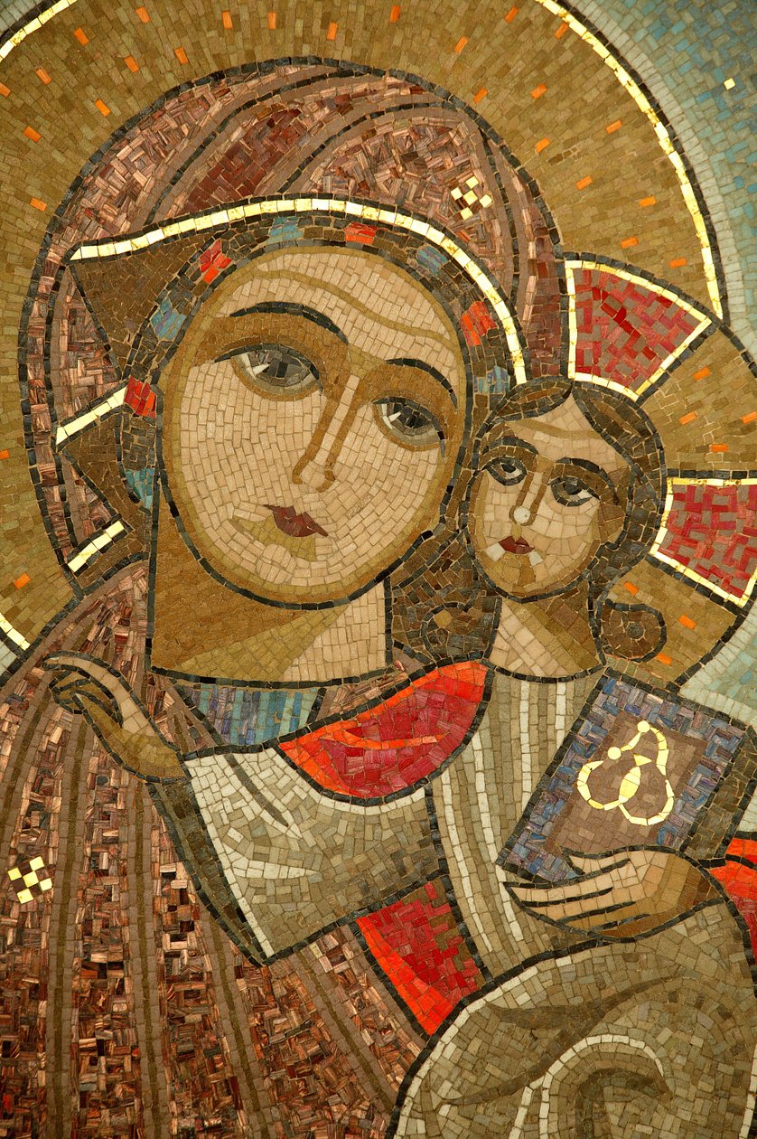 Klasztor koptyjski Najświętszej Maryi Panny i św. Jana Kame. Madonna z Dzieciątkiem. autorstwa Unbekannt