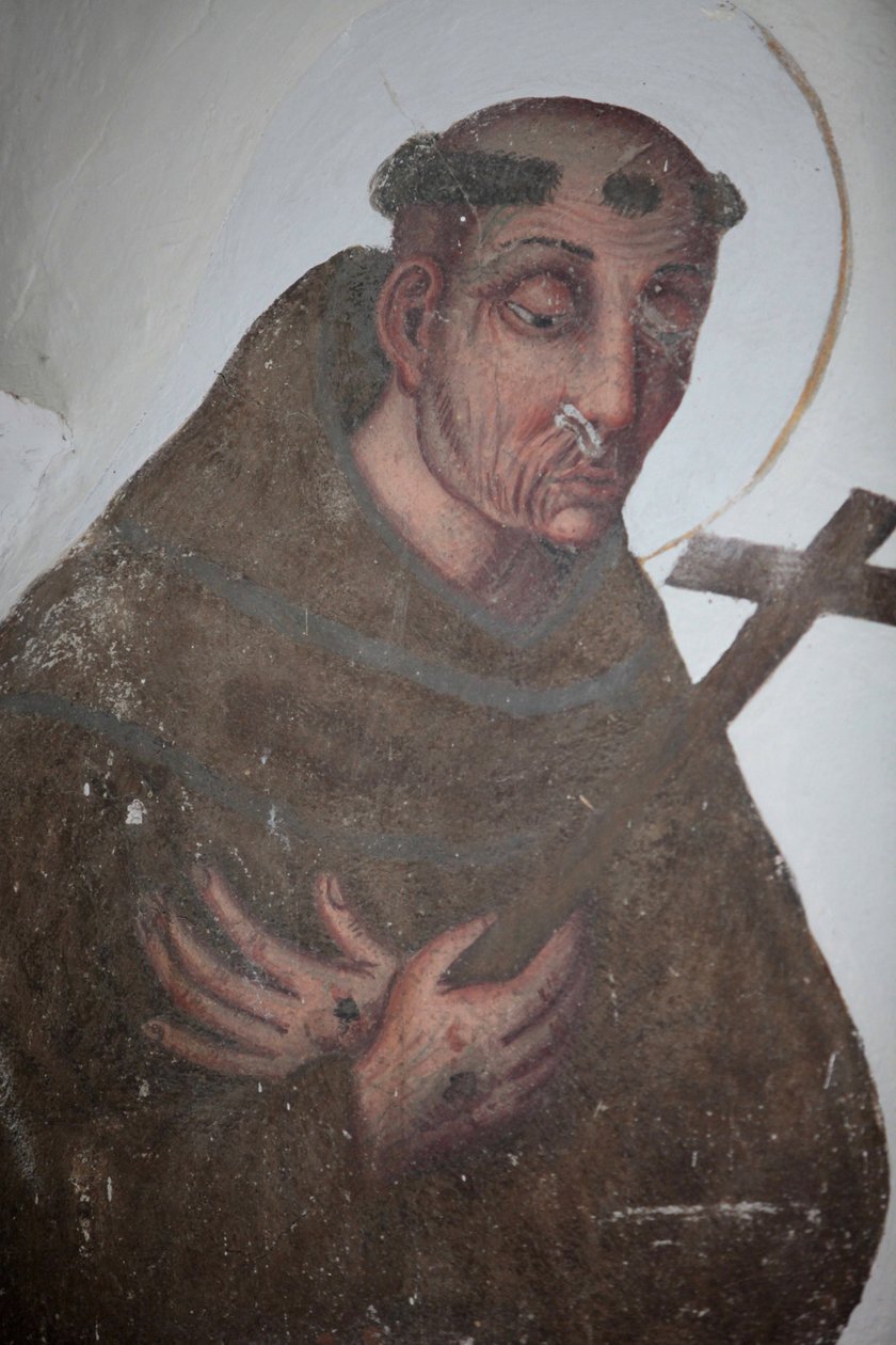 Klasztor Saorge XVII-wieczny obraz przedstawiający św. Franciszka z Asyżu, Saorge, Francja autorstwa Unbekannt