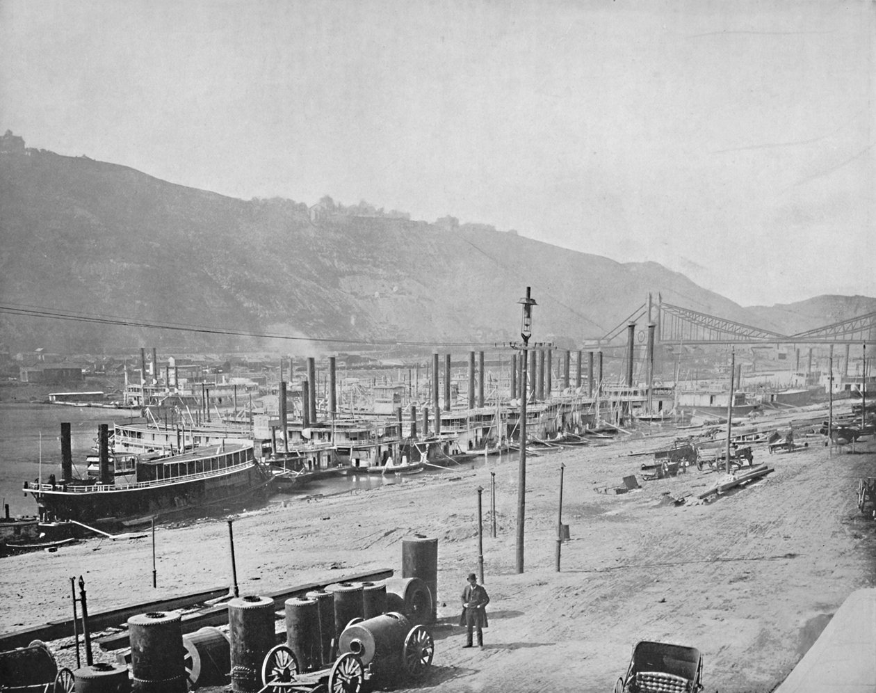 Nabrzeże Monongahela, Pittsburgh, Pensylwania, ok. 1897. autorstwa Unbekannt