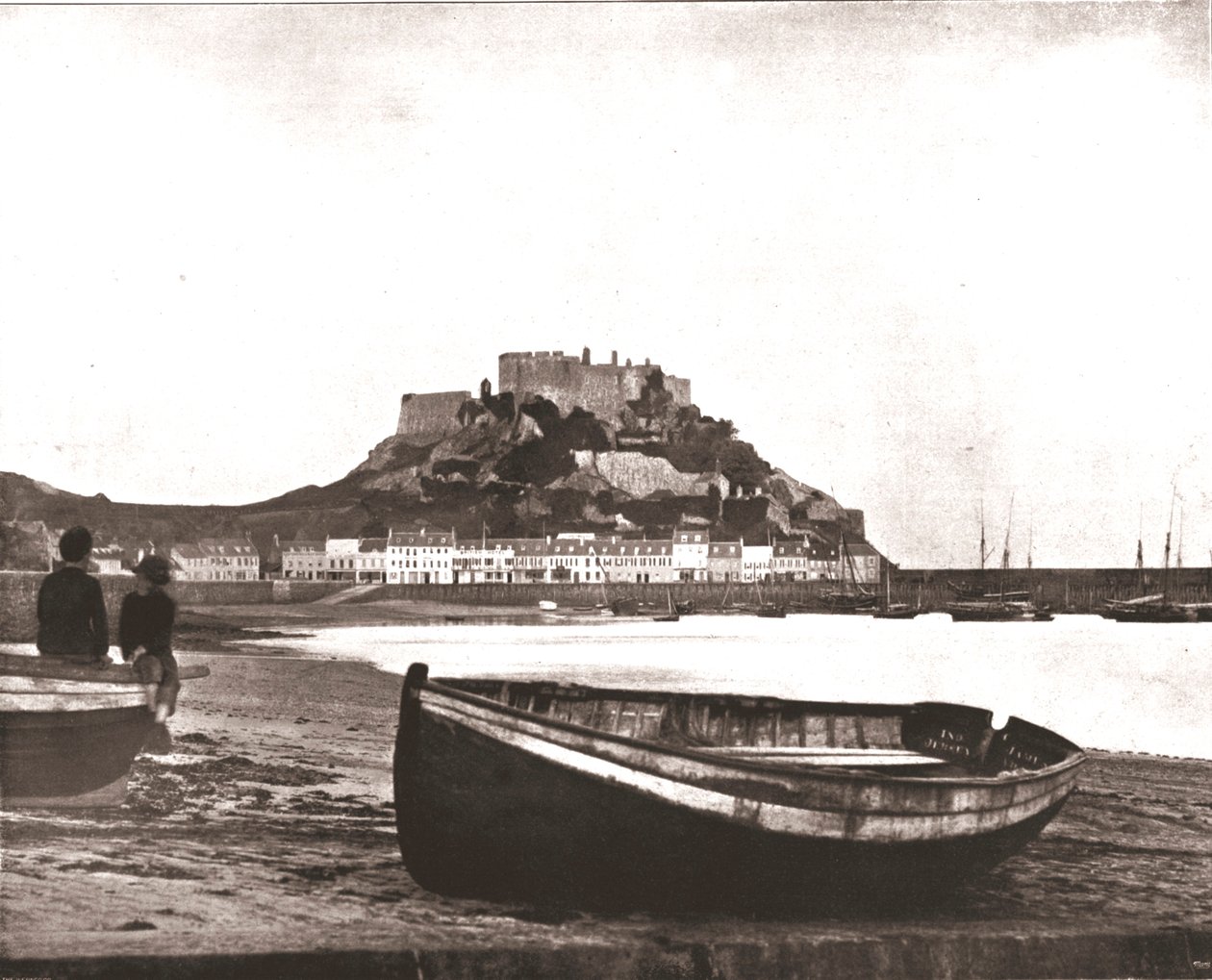 Zamek Mont Orgueil, Jersey, 1894. autorstwa Unbekannt