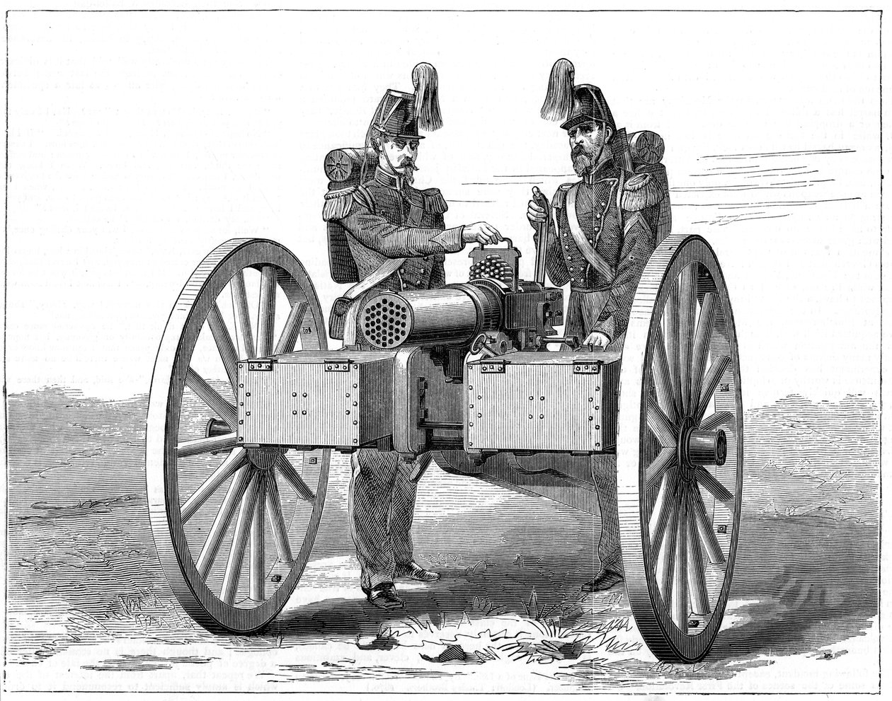 Karabin maszynowy Montigny, 1870 autorstwa Unbekannt