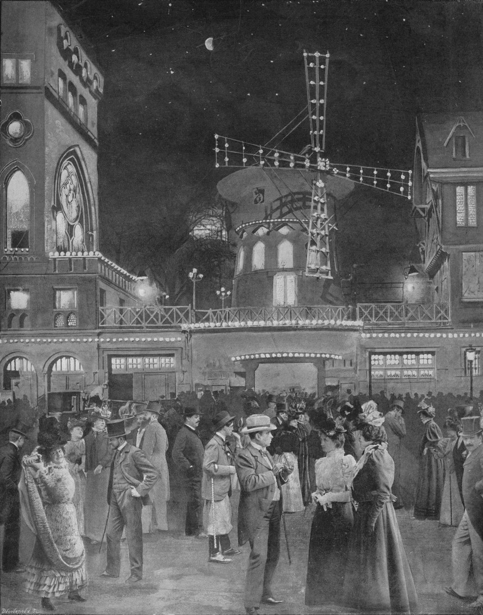 Montmartre S Amuse Wyjście z Moulin Rouge, 1900 autorstwa Unbekannt
