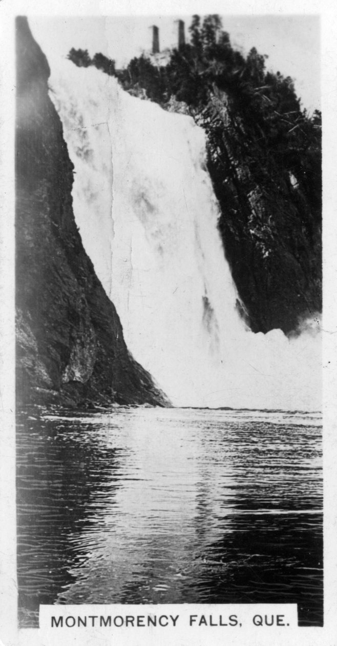Montmorency Falls, Quebec, Kanada, ok. 1920 r. autorstwa Unbekannt