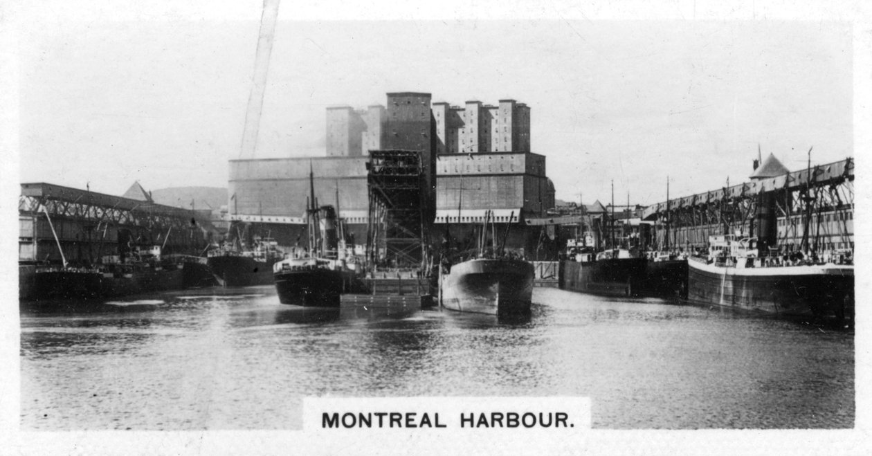 Port w Montrealu, Quebec, Kanada, ok. 1920 r. autorstwa Unbekannt