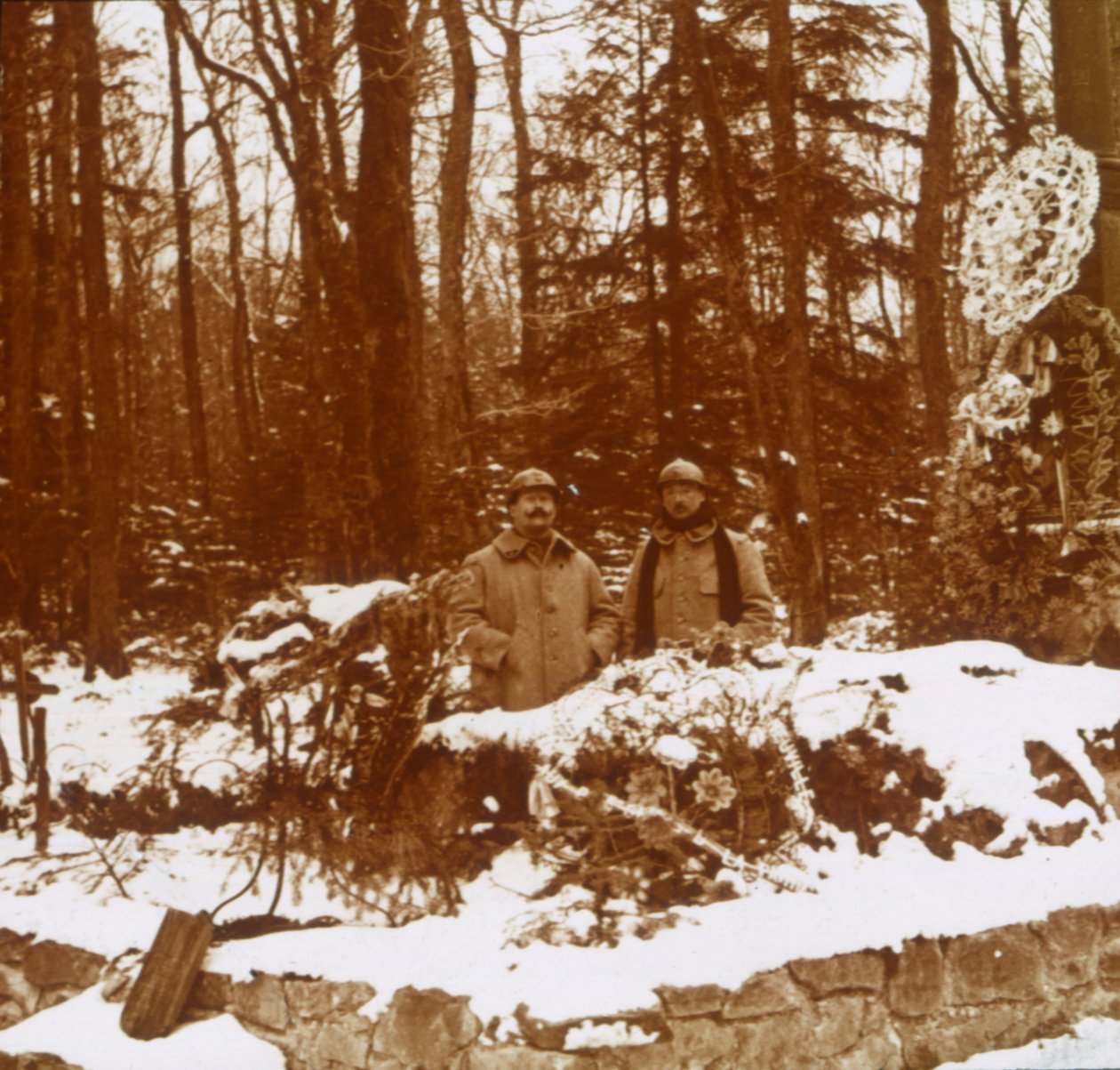 Monument des Chasseurs, Col de la Chipotte, wschodnia Francja, c1914-c1918 autorstwa Unbekannt
