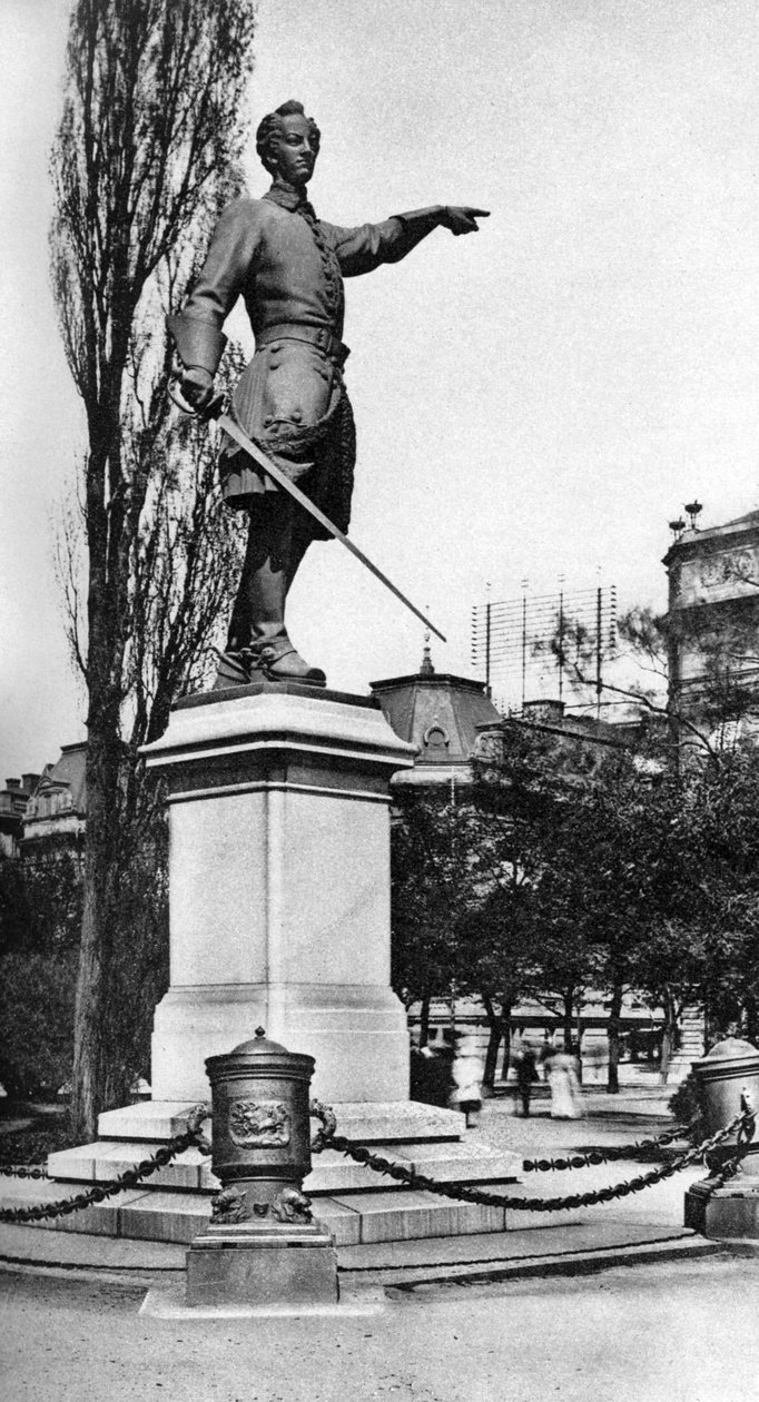Pomnik Karola XII, ogrody za Operą Królewską, Sztokholm, Szwecja, c1923 autorstwa Unbekannt