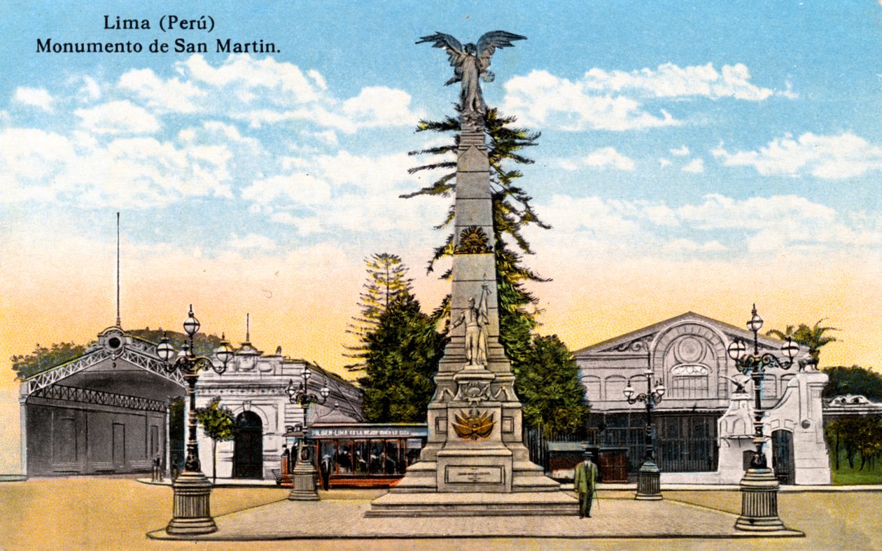 Pomnik generała San Martina, Lima, Peru, początek XX w. autorstwa Unbekannt