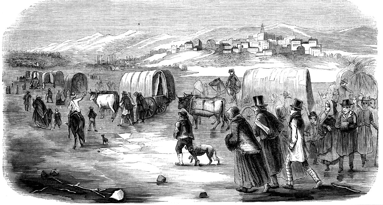 Mormoni na wędrówce z Illinois do Utah, 1846 1853 autorstwa Unbekannt