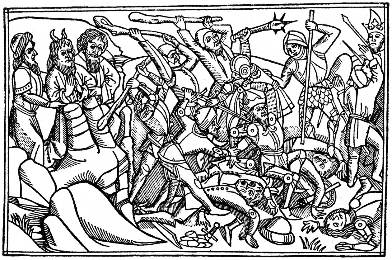 Mojżesz modlący się o zwycięstwo Izraela, 1480 1964 autorstwa Unbekannt