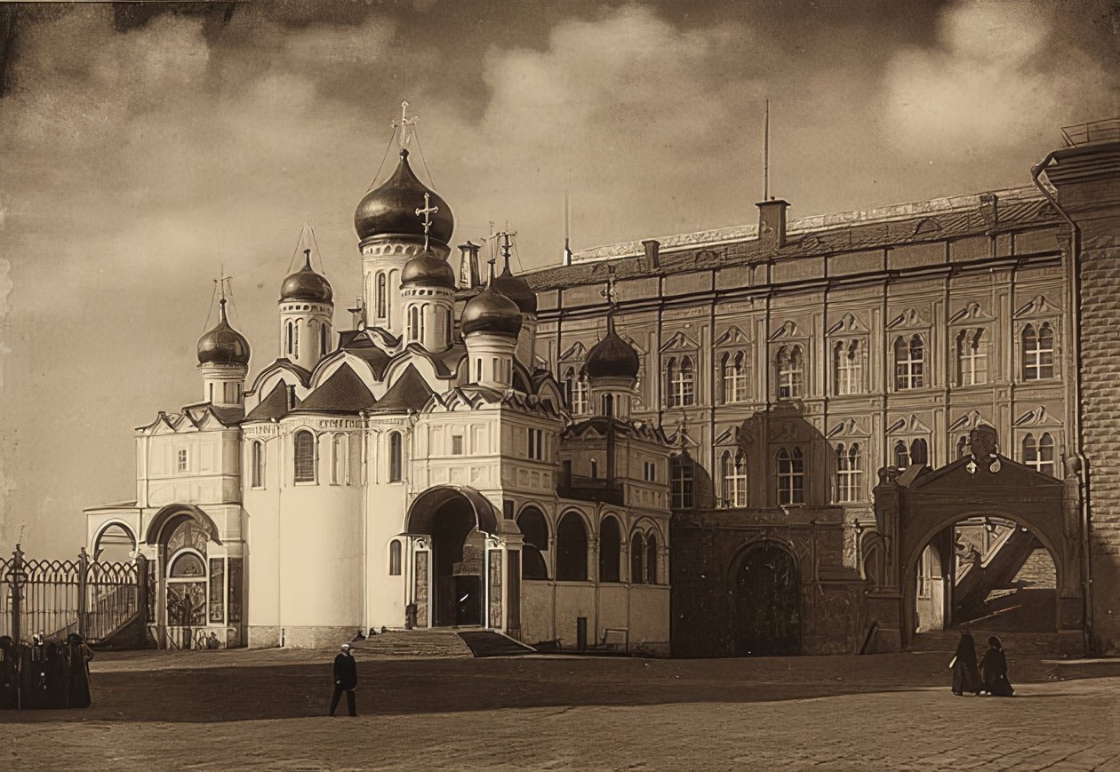 Moskwa. Katedra Zwiastowania Pańskiego. Około 1900 r. autorstwa Unbekannt