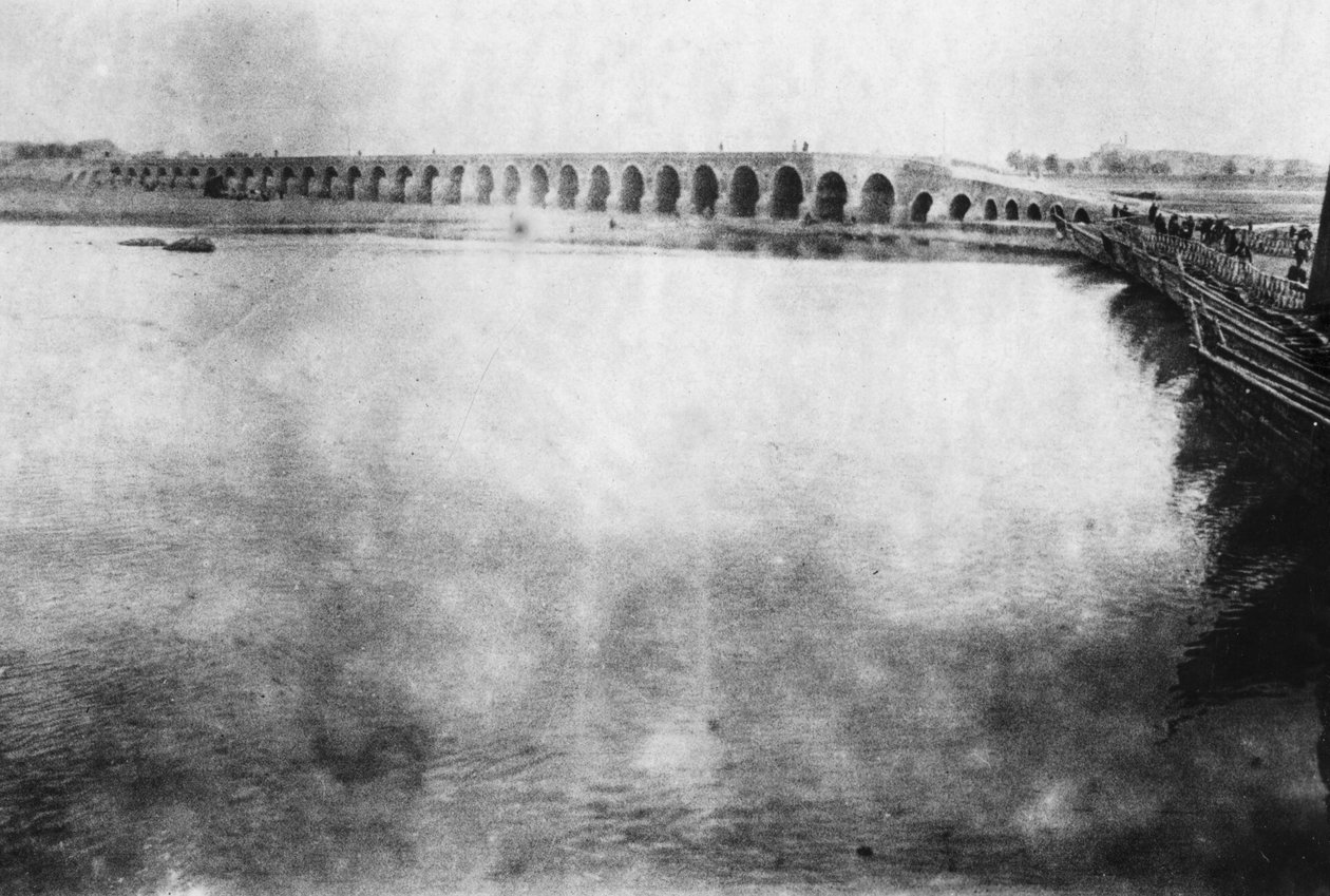 Most Mosul, Mezopotamia, I wojna światowa, 1918 r. autorstwa Unbekannt