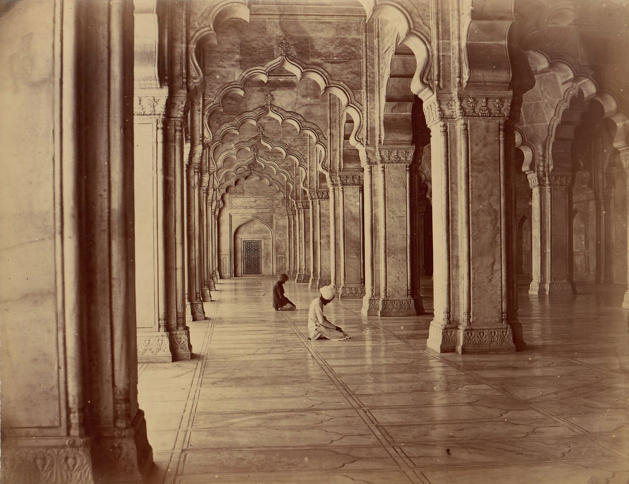 Moti Masjid: Perłowy Meczet we wnętrzu Fortu Agra, lata 1860-70. autorstwa Unbekannt