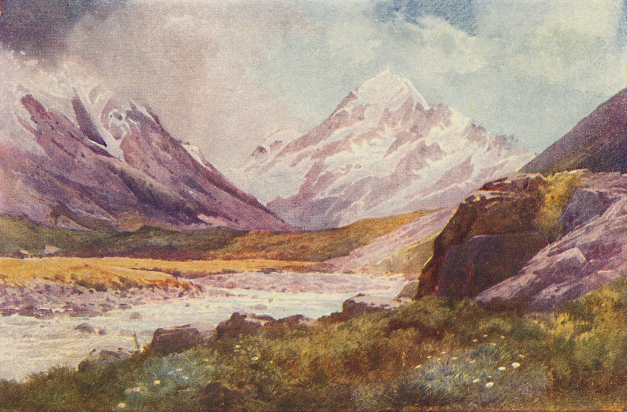 Mount Cook, Nowa Zelandia, 1924 autorstwa Unbekannt