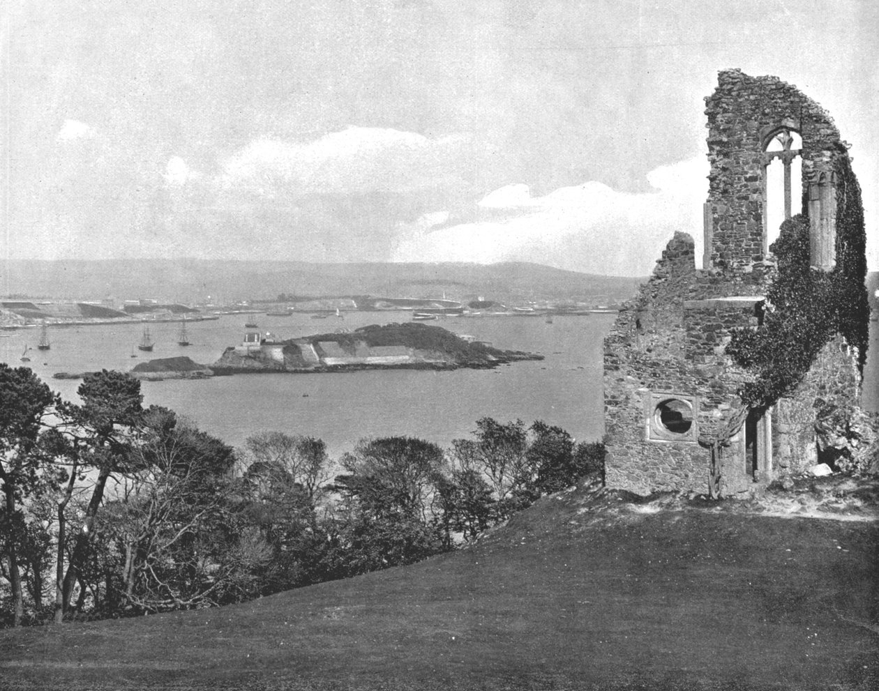 Mount Edgcumbe Folly, Plymouth, Kornwalia, 1894. autorstwa Unbekannt