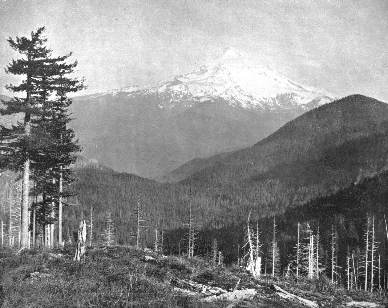 Mount Hood, Oregon, USA, ok. 1900 r. autorstwa Unbekannt