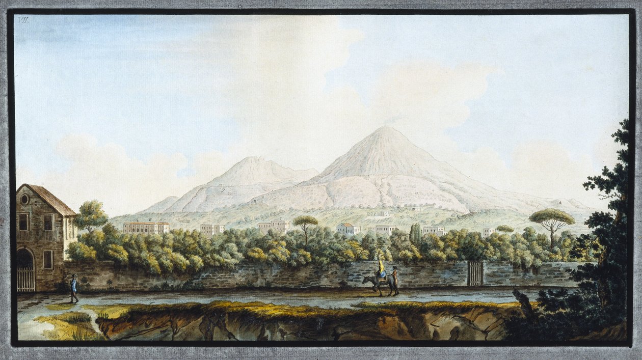Wezuwiusz, Królestwo Neapolu, ok. 1767 autorstwa Unbekannt
