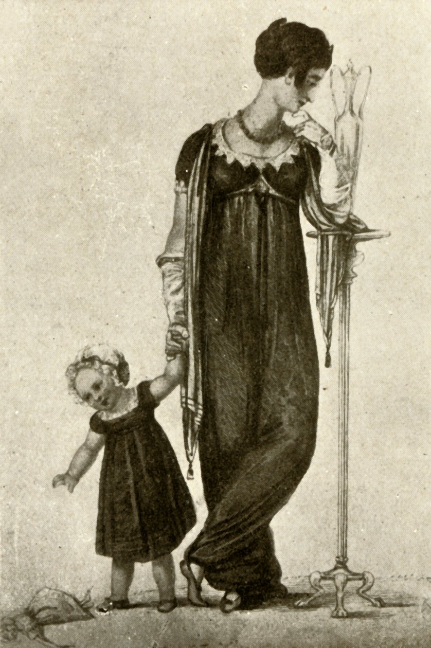 Suknia żałobna matki i dziecka, 1809, 1937. autorstwa Unbekannt