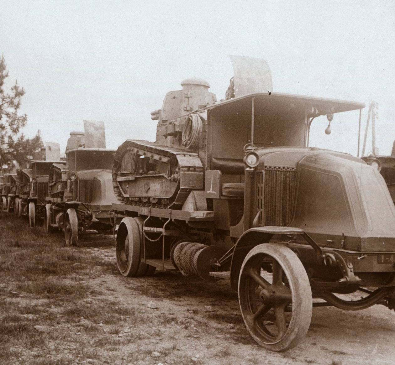Wyjazd wieczorem, c1914-c1918 autorstwa Unbekannt