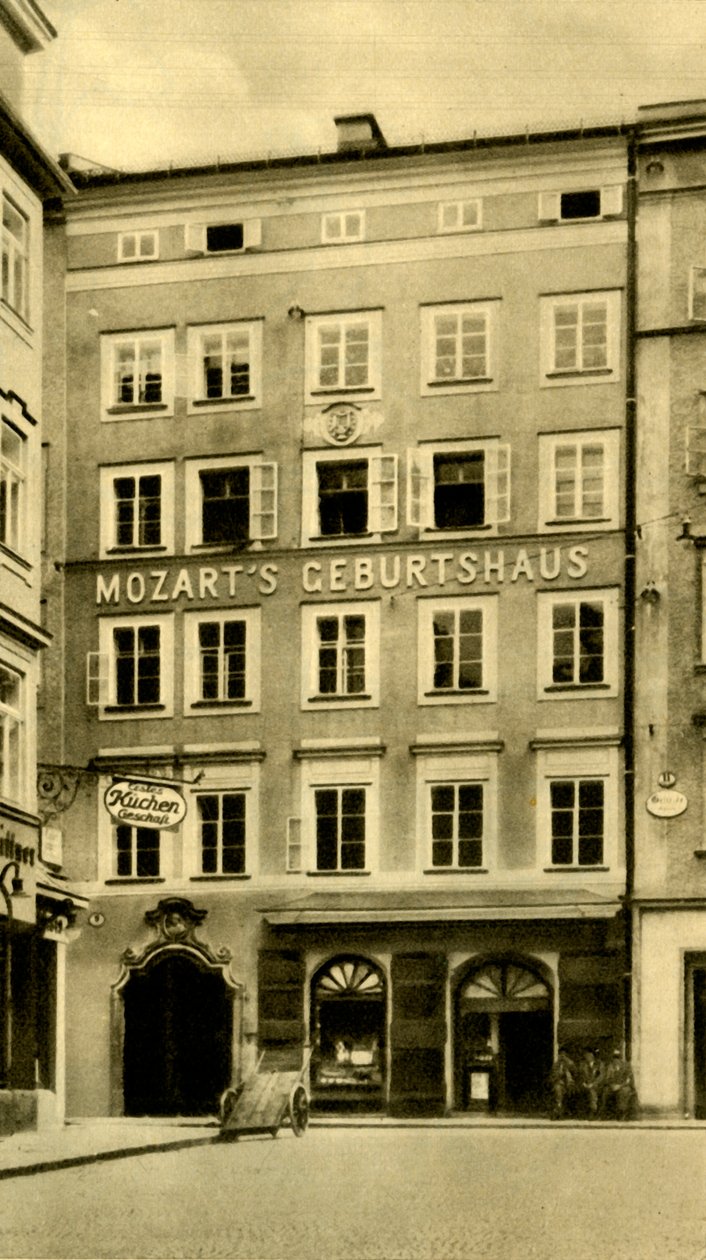 Miejsce urodzenia Mozarta, Salzburg, Austria, ok. 1935. autorstwa Unbekannt